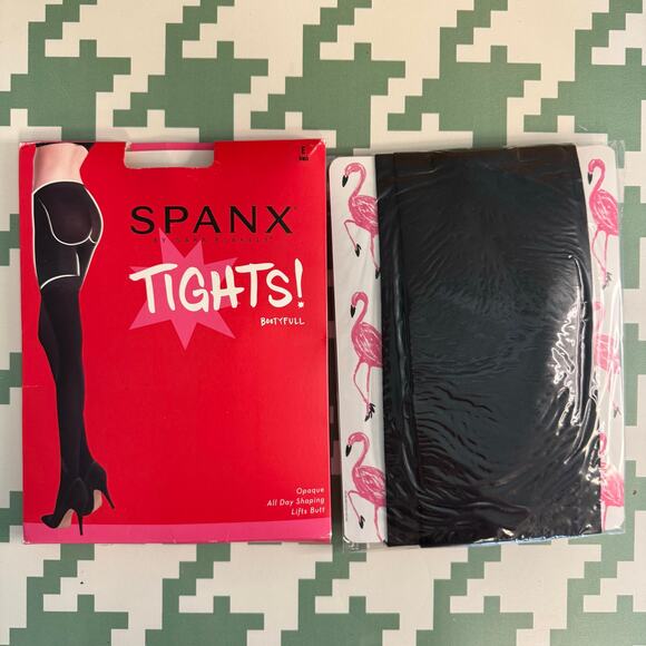 Spanx Bootyfull Opaque All Day Shaping Tights Pantyhose Hosiery Black Size E NWT - Picture 5 of 5